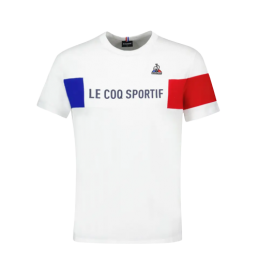 achat T-shirt Le Coq Sportif Homme TRI TEE SS N1 Blanc face