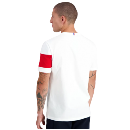 achat T-shirt Le Coq Sportif Homme TRI TEE SS N1 Blanc dos porte
