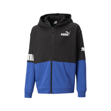 achat Sweat à capuche zippé Puma Enfant PP FZ-HDY TR B face