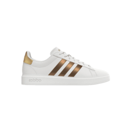 achat Chaussure Adidas Femme GRAND COURT 2.0 blanc/dorée profil droit