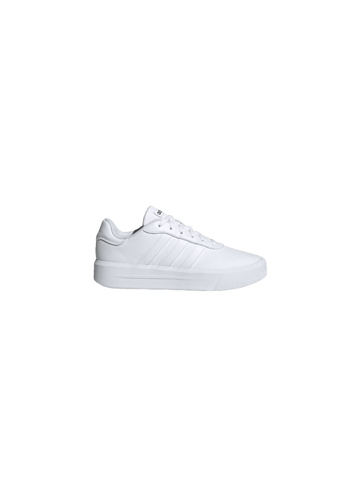 achat Chaussure Adidas Femme COURT PLATFORM blanc profil droit
