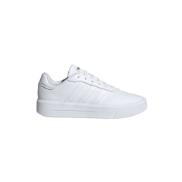 achat Chaussure Adidas Femme COURT PLATFORM blanc profil droit