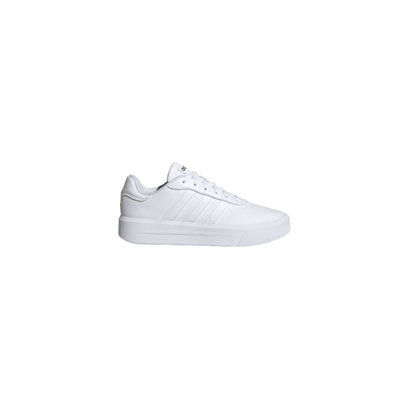 achat Chaussure Adidas Femme COURT PLATFORM blanc profil droit