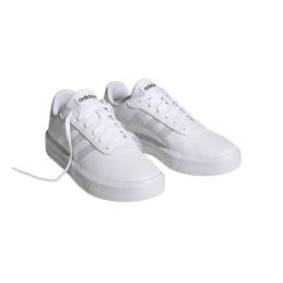 achat Chaussure Adidas Femme COURT PLATFORM Blanc deux chaussures