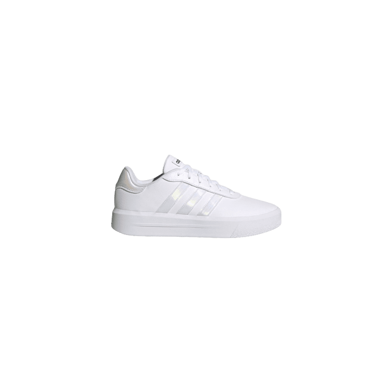 achat Chaussure Adidas Femme COURT PLATFORM Blanc profil droit