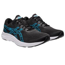 achat Chaussure de running Asics Homme GEL-EXCITE 9 noir/bleu profil droit deux chaussures