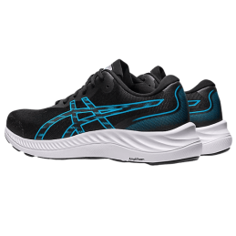 achat Chaussure de running Asics Homme GEL-EXCITE 9 noir/bleu profil gauche deux chaussures