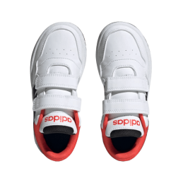 achat Chaussure Adidas Garçon HOOPS 3.0 CF C blanc dessus