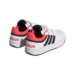 achat Chaussure Adidas Garçon HOOPS 3.0 CF C blanc profil arriere droit