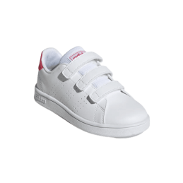 achat Chaussure Adidas Fille ADVANTAGE CF C blanc/rose profil avant droit