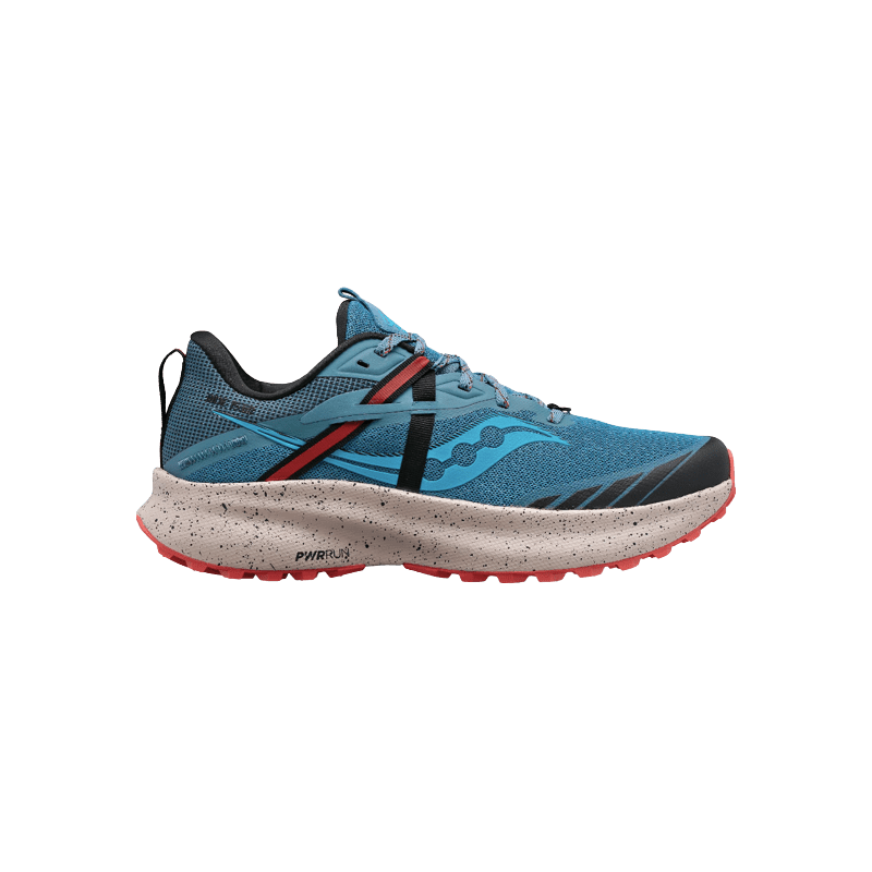 achat Chaussure De Trail Saucony Femme RIDE 15 bleu profil droit