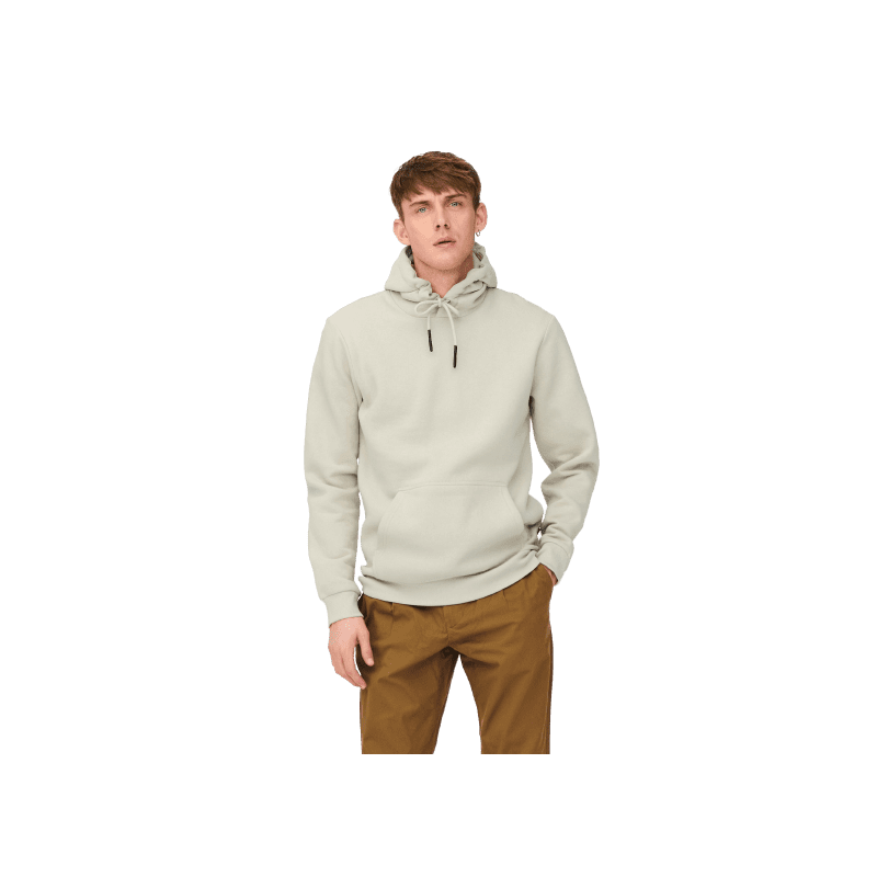 achat Sweat à capuche Only & Sons Homme ONSCERES beige face porte