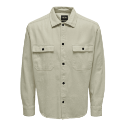 achat Chemise Only & Sons ONSTEAM Beige face porté