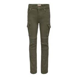 achat Pantalon cargo Only Kids Fille KONMISSOURI Kaki face