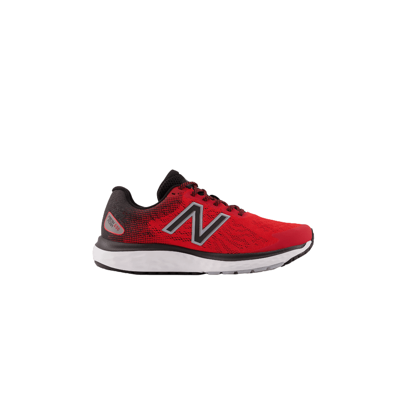achat Chaussure de running New Balance Homme M680V7 Rouge profil droit