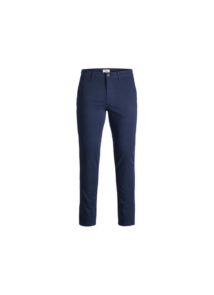 achat Pantalon chino Jack and Jones Homme JPSTMARCO JJBOWIE Bleu face