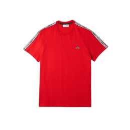 achat T-SHIRT Lacoste HOMME CORE GRAPHICS rouge face