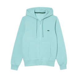 achat Sweat zippé LACOSTE HOMME CORE SOLID Vert Clair profil devant