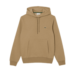 achat Sweat à capuche LACOSTE homme CORE SOLID beige face