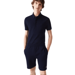 achat Short Lacoste homme CORE SOLID Bleu profil avant