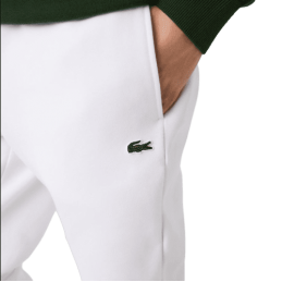 achat Pantalon de Survêtement Lacoste Homme CORE SOLID Blanc logo