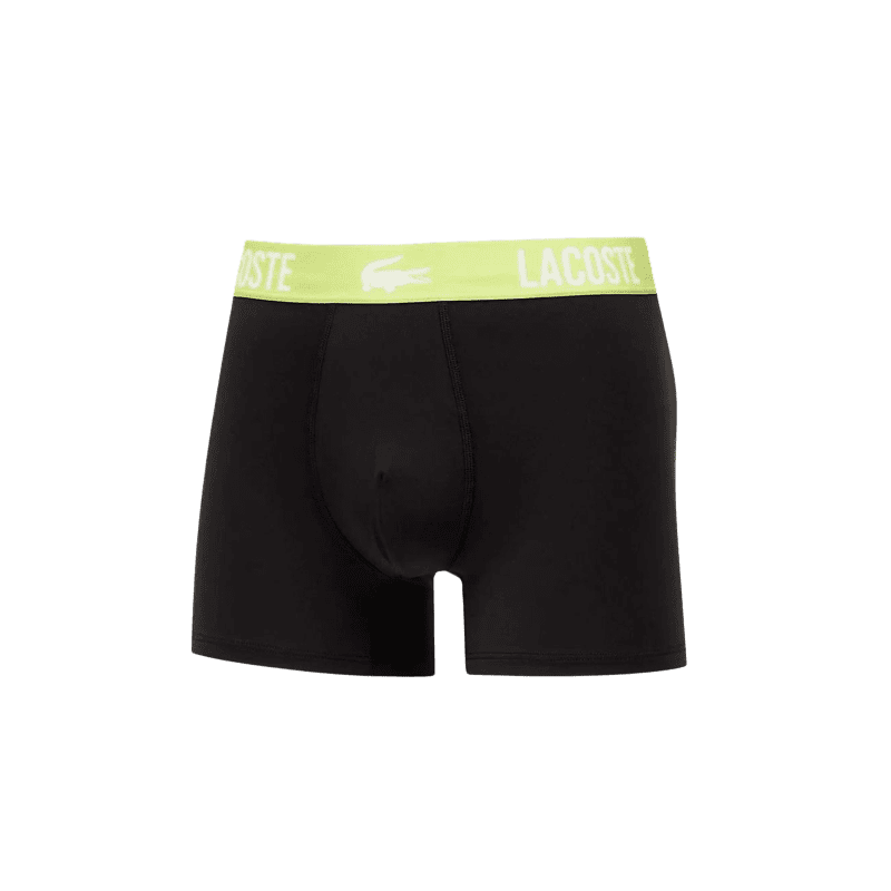 achat BOXER Lacoste Homme COURT Noir face