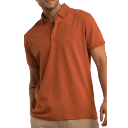 Achat Polo Benson and cherry homme GHOST orange profil avant