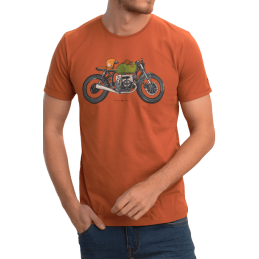 Achat T-shirt Benson and cherry homme TIAGO orange face