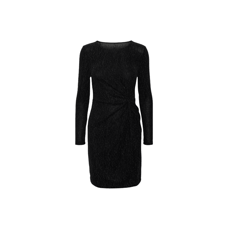 achat ROBE COURTE Vero Moda Femme VMKANZ LS ABK KNOT DRESS JRS Noir face