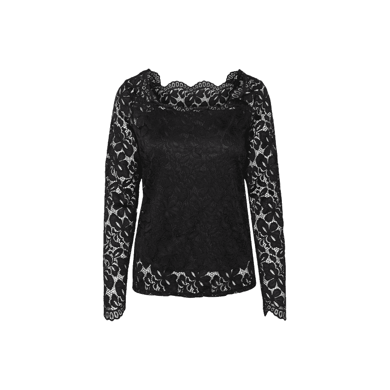 achat Top Vero Moda Femme NIRA Noir face