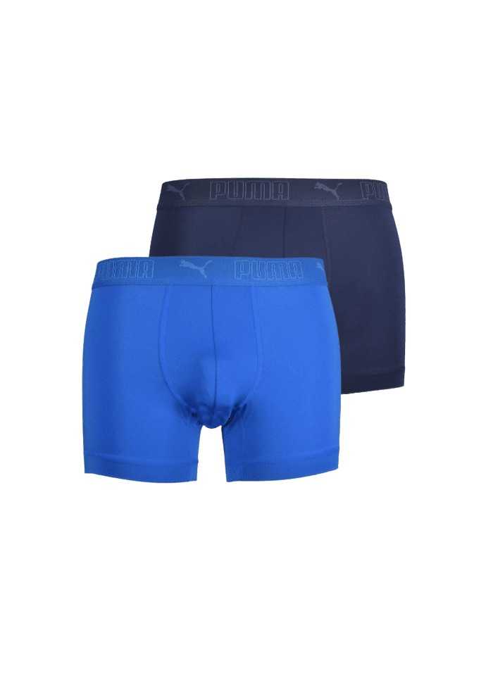 achat LOT DE 2 BOXERS PUMA Homme SPORT MICROFIBER Bleu avant