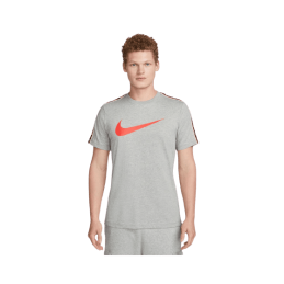 achat T-shirt à manches courtes Nike Homme M NSW REPEAT SW SS TEE Gris profil avant porté
