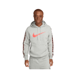 achat Sweat à capuche Nike Homme M NSW REPEAT SW FLC PO HOOD BB Gris profil avant porté