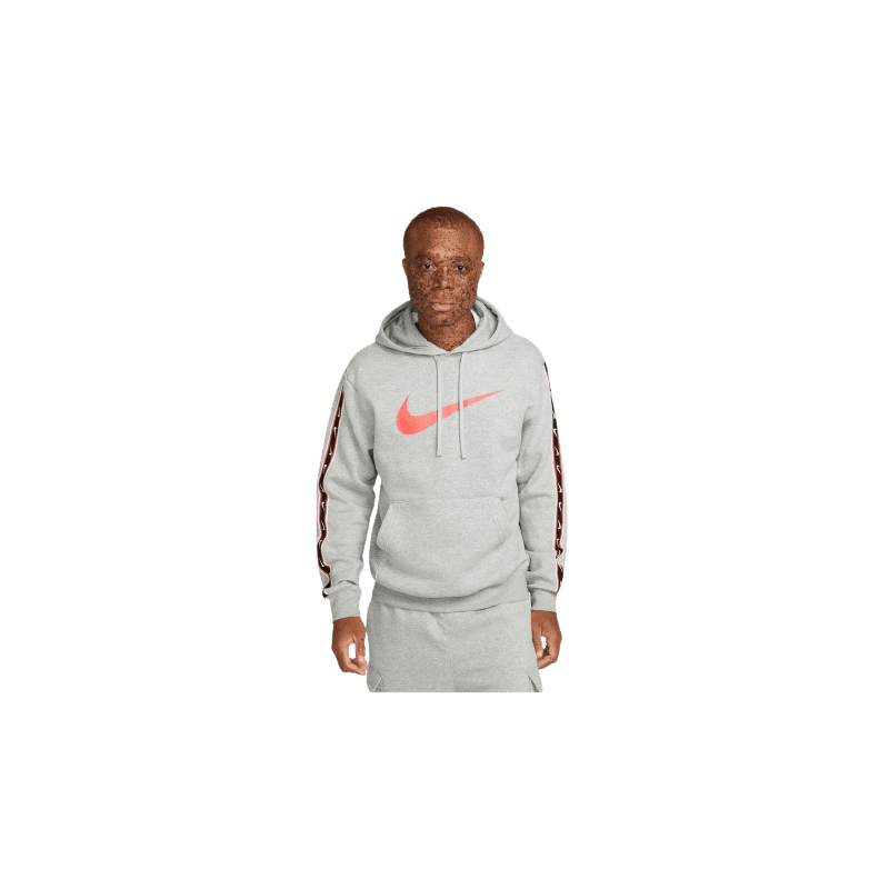 achat Sweat à capuche Nike Homme M NSW REPEAT SW FLC PO HOOD BB Gris profil avant porté