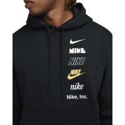 achat Sweat à capuche Nike Homme M NK CLUB+ BB PO HOODIE MLOGO Noir buste