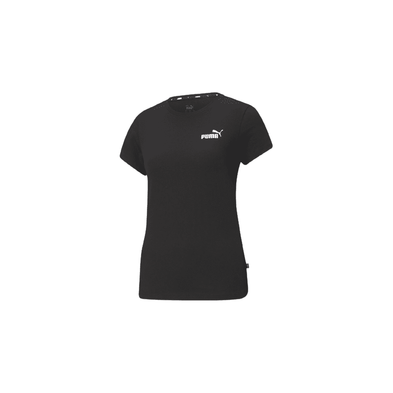 achat T-shirt Puma Femme ESS LOGO TEE Noir profil avant