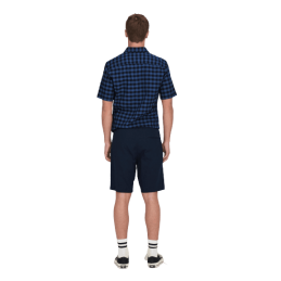 achat Short Only&Sons Homme LINUS 0007 COT LIN NOOS bleu profil arrière porté