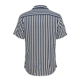 achat Chemise à manches courtes WAYNE LIFE SS VISCOSE NOOS Bleu profil arrière