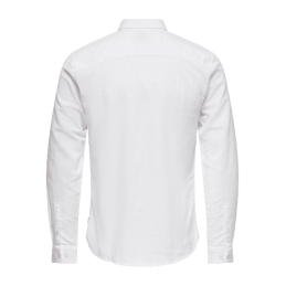 achat Chemise Only&Sons Homme CAIDEN LS SOLID LINEN NOOS Blanche profil arrière