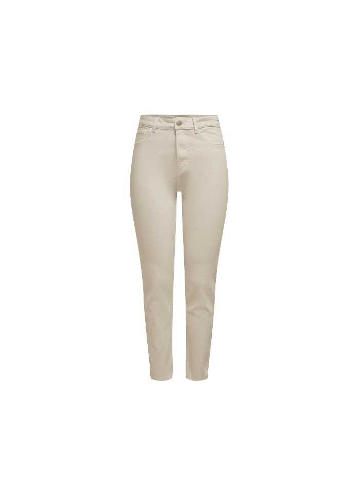 achat Jean Only Femme EMILY HW ST RAW CRPANK DNM COL NOOS Beige profil avant
