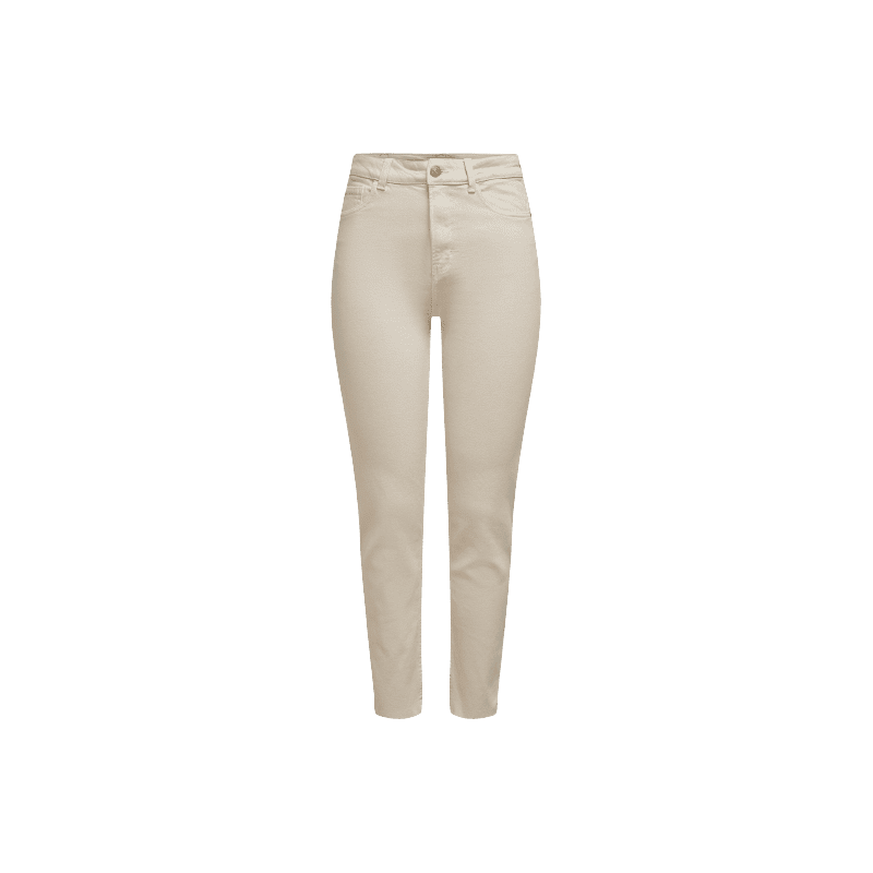 achat Jean Only Femme EMILY HW ST RAW CRPANK DNM COL NOOS Beige profil avant