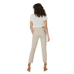 achat Jean Only Femme EMILY HW ST RAW CRPANK DNM COL NOOS Beige profil arrière porté