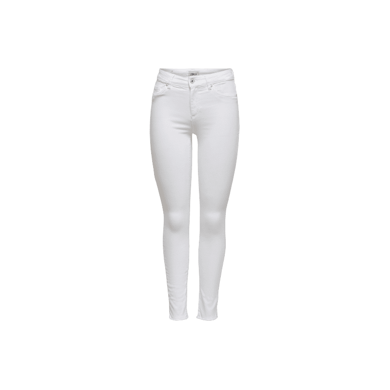 achat Jean Only Femme BLUSH MID SK RAW ANK DNM REA0730 NOOS blanc profil avant