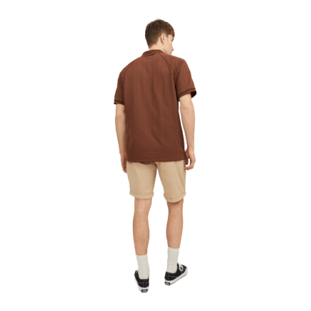 achat SHORT JACK AND JONES HOMME JPSTFURY Beige profil arrière