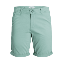 achat SHORT JACK AND JONES HOMME JPSTBOWIE JJSHORTS SOLID SA SN Vert face
