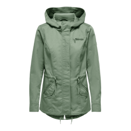 achat Veste Only Femme LORCA CANVAS PARKA CC OTW Vert profil avant