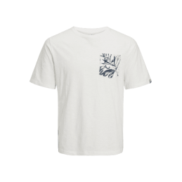 achat T-SHIRT JACK AND JONES HOMME JORCRAYON POCKET Blanc face