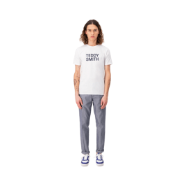 achat T-shirt Teddy Smith homme TICLASS BASIC blanc total look