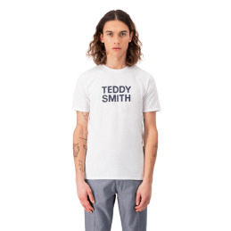 achat T-shirt Teddy Smith homme TICLASS BASIC blanc face