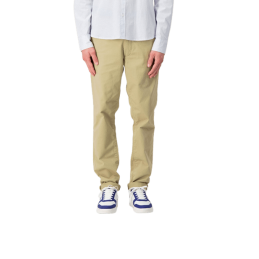 achat Pantalon chino Teddy Smith homme P-CHINO SATIN beige face porté